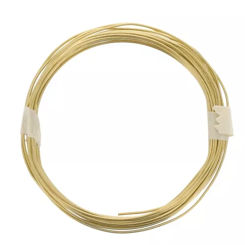 Fil laiton rond souple 0.8 mm - pour création de bijoux - Doré x6m