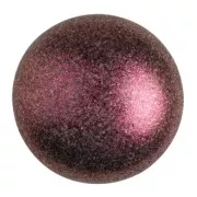 Cabochon rond en verre par Puca® 25 mm - Dark Violet Metallic Mat x1