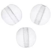 Perles en verre tchèque rondes  6 mm Crystal  x25