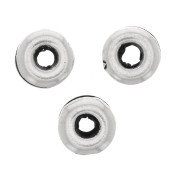 Perles rondelles 5 mm - Argenté vieilli x5