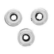 Perles rondelles 5 mm - Argenté vieilli x5