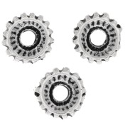 Perles rondelles striées 7 mm - Argenté vieilli x6