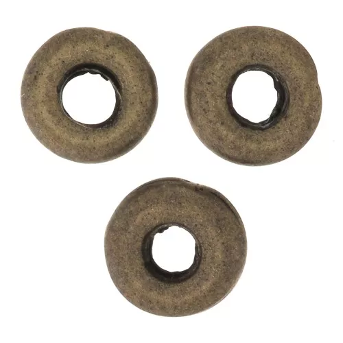 Perles rondelles 5 mm - Bronze x5