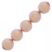 Perles rondes nacrées Preciosa - Round Pearl Maxima 6 mm - Pearlescent Pink x20