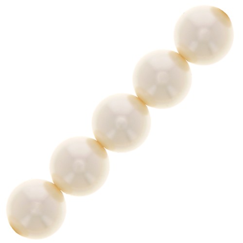 Perles rondes nacrées Preciosa - Round Pearl Maxima 6 mm - Light Creamrose x20