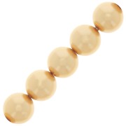 Perles rondes nacrées Preciosa - Round Pearl Maxima 6 mm - Gold x20|raw }}