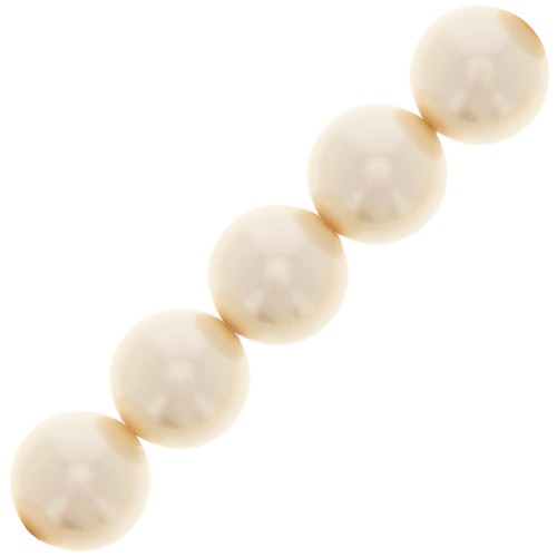 Perles rondes nacrées Preciosa - Round Pearl Maxima 8 mm - Cream x10