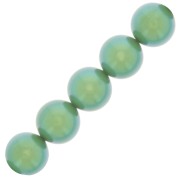 Perles rondes nacrées Preciosa - Round Pearl Maxima 8 mm - Pearlescent Green x10|raw }}