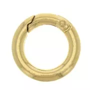 Fermoir rond mousqueton 20 mm - Doré à l'or fin x1