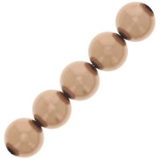 Perles rondes nacrées Preciosa - Round Pearl Maxima 5 mm - Bronze x25|raw }}