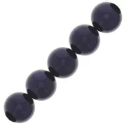 Perles rondes nacrées Preciosa - Round Pearl Maxima 4 mm - Dark Blue x30