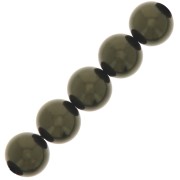 Perles rondes nacrées Preciosa - Round Pearl Maxima 4 mm - Dark Green x30|raw }}