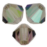 Perles toupies Preciosa - Rondelle Bead 3 mm - Black Diamond AB x30|raw }}