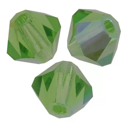 Perles toupies Preciosa - Rondelle Bead 3 mm - Peridot AB x30