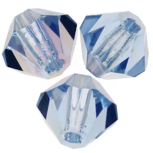 Perles toupies Preciosa - Rondelle Bead 3 mm - Light Sapphire AB x30