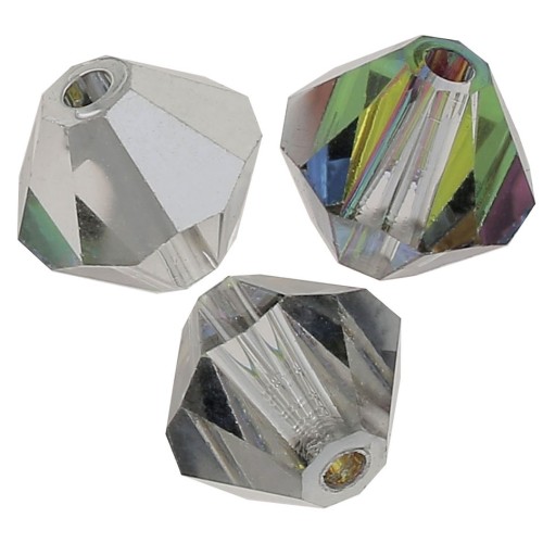 Perles toupies Preciosa - Rondelle Bead 4 mm - Crystal Vitrail Medium x30