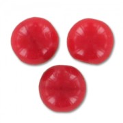 Perles en verre tchèque rondes  8 mm Red Corail x20