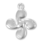 Breloque croix basque 12 mm en Argent 925 x1|raw }}