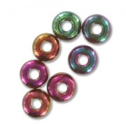 Perles rocailles Preciosa  6/0 4 mm - Purple Gold Iris x20g