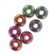 Perles rocailles Preciosa  6/0 4 mm - Purple Gold Iris x20g