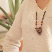 Perles rondelles - Heishi en pierre gemme 5x1.5 mm Cornaline x20