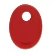 Sequin ovale 8x6 mm en imitation pierre gemme - Hydro Grenat x1