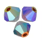 Perles toupies Preciosa - Rondelle Bead 4 mm - Smoked Topaz AB 2X x30