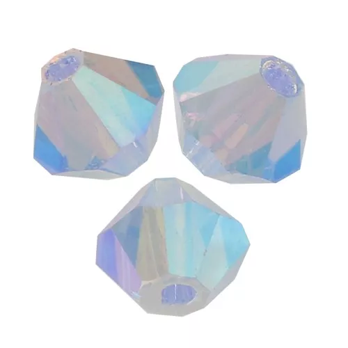 Perles toupies Preciosa - Rondelle Bead 4 mm - Light Sapphire AB 2X x30