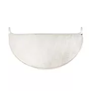 Intercalaire pour collier en pierre gemme 33x19mm - Argent 925 - Pierre de lune x1