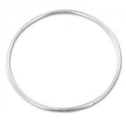Bracelet jonc fin lisse 66 mm - Argenté x1|raw }}