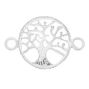 Intercalaire rond 14 mm - motif arbre de vie - Argent 925 x1