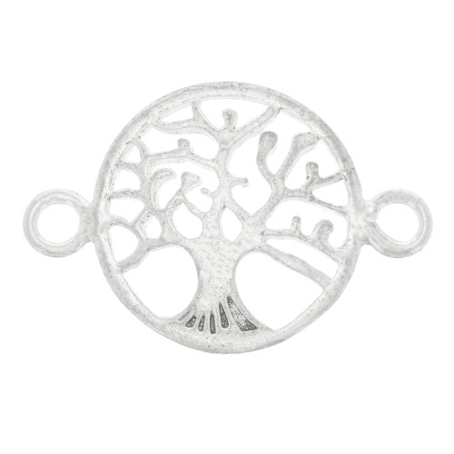 Intercalaire rond 14 mm - motif arbre de vie - Argent 925 x1