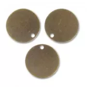 Sequins lisses 12 mm bronze x5