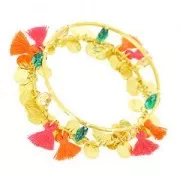 Sequins lisses 6 mm bronze x10