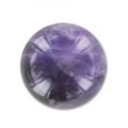 Perle ronde en pierre gemme Amethyste  14 mm x1