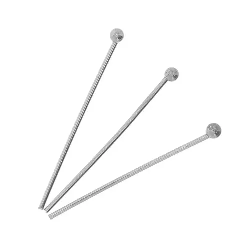 Clous tête boule 25x0.7 mm - Acier inoxydable 304 x10