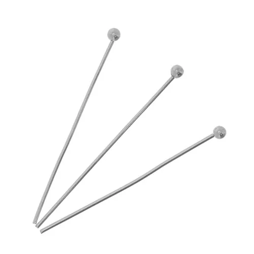 Clous tête boule 30x0.6 mm - Acier inoxydable x10