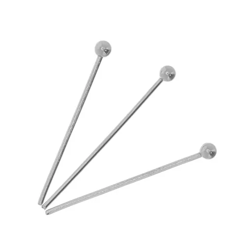 Clous tête boule 20x0.6 mm - Acier inoxydable 304 x10