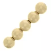 Perles rondes 5 mm - Gold filled satiné (or laminé) x5