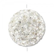 Ronde plasticine strass  8 mm Crystal x1|raw }}