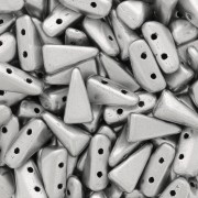 Perles en verre Vexolo 5x8 mm - Silver Mat x30|raw }}