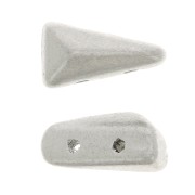 Perles en verre Vexolo 5x8 mm - Silver Mat x30