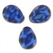Gouttes plates 12x16 mm Sapphire Mat Peacock AB x6|raw }}