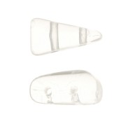 Perles en verre Vexolo 5x8 mm - Crystal x30