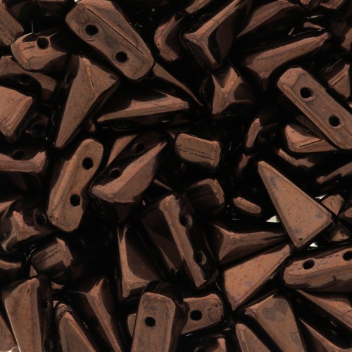 Perles en verre Vexolo 5x8 mm - Dark Bronze x30