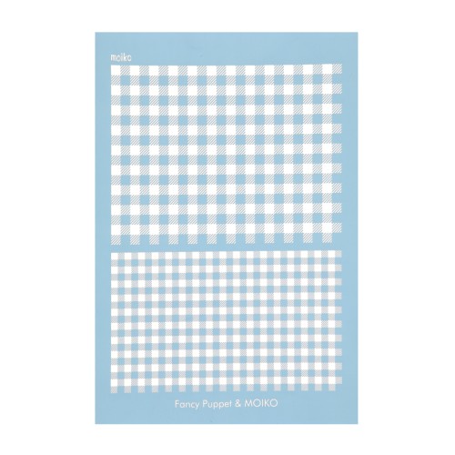 Silk Screen Moiko pour Pâte polymère 74x105 mm Carreaux Vichy design Fancy Puppet