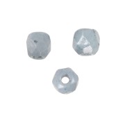 Facettes 2 mm - Chalk White Baby Blue Luster x50