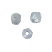 Facettes 2 mm - Chalk White Baby Blue Luster x50