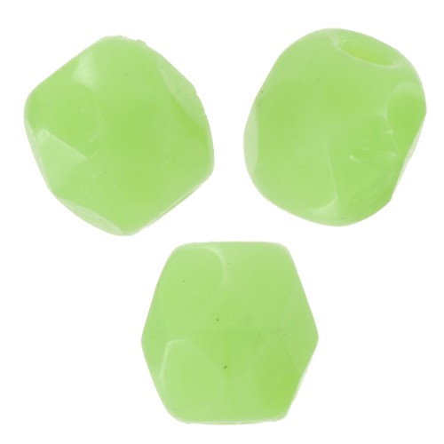 Facettes 3 mm Opaque Light Olivine x50