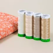 Fil à coudre polyester recyclé Gütermann - Crème (n°802) x100m